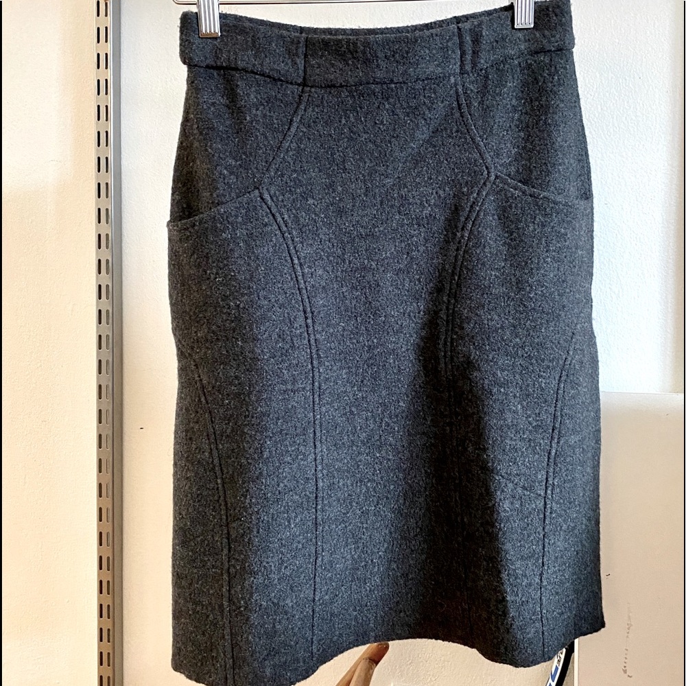 Anthropologie Sparrow Wool Skirt